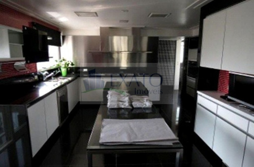 Imagem 9 de 15 de Moema Alto Padrão 302m² Condomínio Cobiçado 4 Suites Decorado 5 Vagas Lazer Quadra De Tênis - Em50043