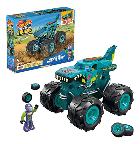 Set De Construcción Hot Wheels Mega Mega Wrex Monster Truck