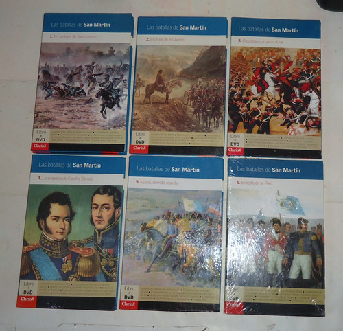 Las Batallas De San Martin Libro + Cd Coleccion Completa