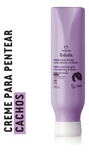 Kit Cachos E Crespos Natura Tododia Amora E Óleo De Coco (3i