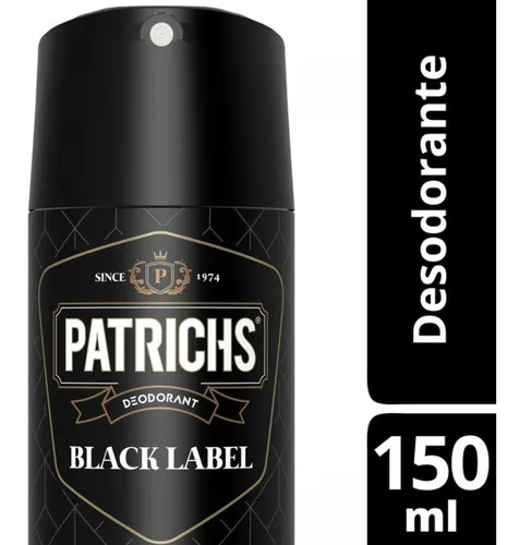 Desodorante Hombre Patrichs Black Label 150ml
