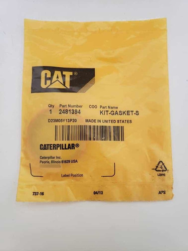 Caterpillar Kit Sellos O-ring Oring Inyectores 248-1394 C15