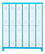Comprar Lockers Metalicos Guardarropas 12 Puertas! Cierre Candado! Gris