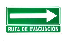 Comprar Señalamiento Ruta De Evacuación Derecha 20x40 Cm