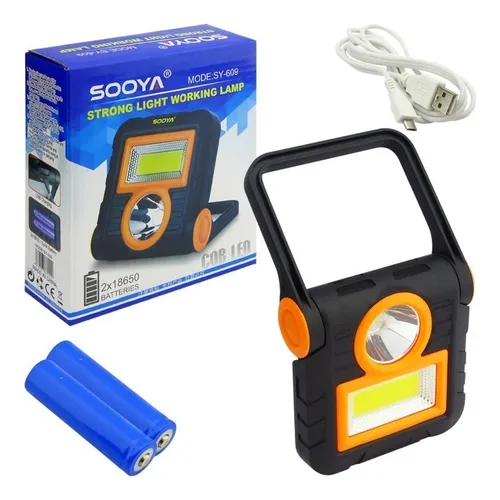 Foco Linterna Recargable Led Cob Portable / Promoferta