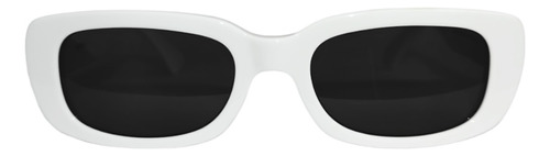 Lentes De Sol Blancos Rectangular Con Protección Uv Gafas