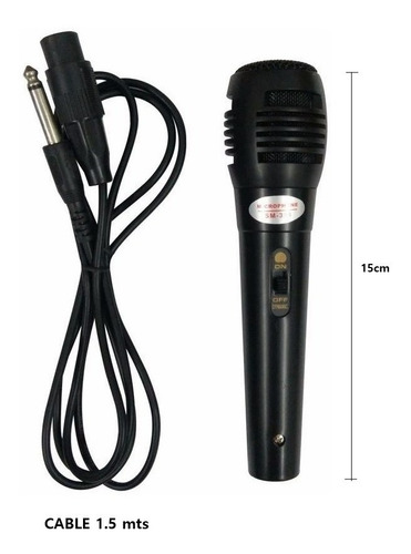 Imagen 2 de 10 de Microfono Profesional Con Cable