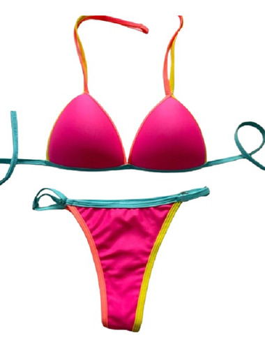 Bikini Colores - Doble Tira - Cola Less 