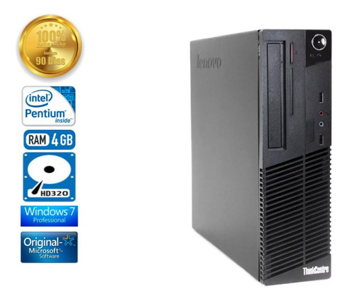 Desktop Lenovo Thinkcentre M70e Pentium Dual Core 4gb 320gb