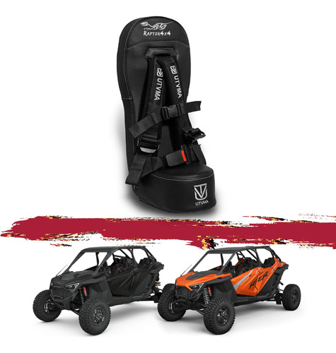 Asiento Delantero Niño Polaris Rzr Pro R Turbo R 4 Plazas