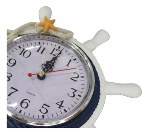 Reloj De Pared De Decoración De Pared De Café Casero Azul