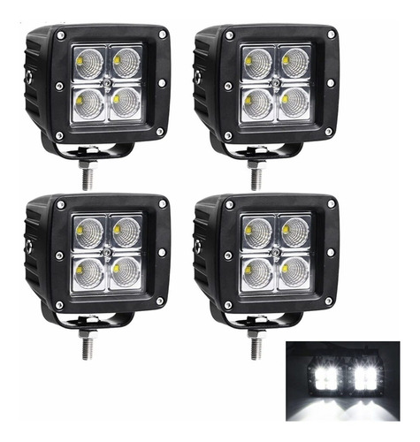 Daymed Para 4pc Car 20w 3x3  Spotight Reflector Spot Flood