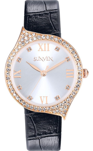 Sunven Relojes De Pulsera Para Mujer Relojes Brillantes De O