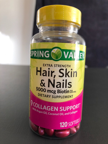 Hair Skin & Nails Spring Valley Colágeno E Biotina 120 Caps | Parcelamento sem juros Hair Skin & Nails Spring Valley Colágeno E Biotina 120 Caps | Parcelamento sem juros