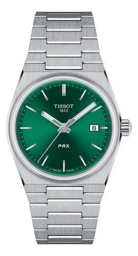 Relógio Tissot Prx T137.210.11.081.00 35 Mm Verde Quartz