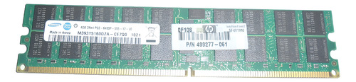 Memoria Servidor 4gb 2rx4 Pc2-6400p Hp P/n: 499277-061 (m2)