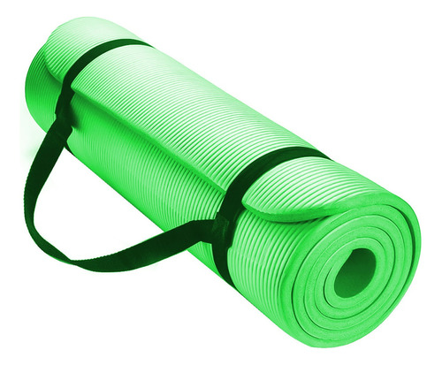 Mat Yoga 10 Mm Alfombra Gruesa Colores Surtidos Color Verde