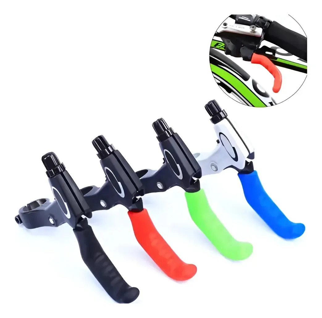 Protetor Manete Freio Bike Bicicleta Silicone Mtb Peças Top Cor Vermelho