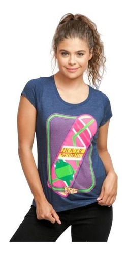 Imagen 2 de 4 de Hoverboard Mujer Playera Volver Al Futuro