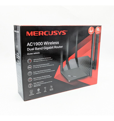 Router Inalambrico Mercusys Mr50g Doble Banda 6 Antenas Wifi