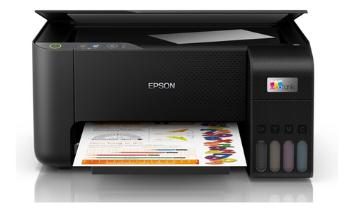 Impresora Portátil A Color  Multifunción Epson Ecotank L3210