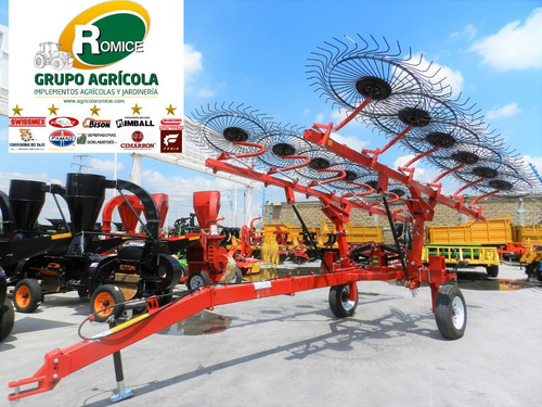 Imagen 1 de 13 de Rastrillo Cosechador 12 Aros Swissmex Flex De Resortes Nuevo