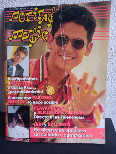 Flavio Cesar En Revista Notitas Musicales Marzo 1994 Bibi