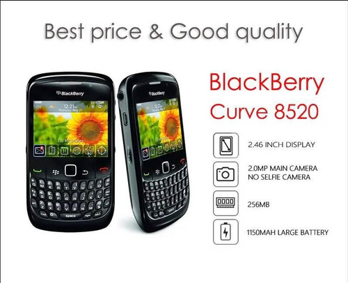 Smartphone Desbloqueado Blackberry Curve 8520 (Reacondicionado)