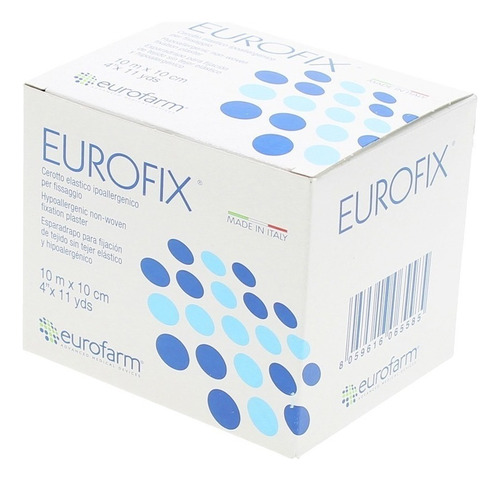 Cinta Eurofix 10cm X 10m / Símil Hypafix Fijación / Eurofarm Color Blanco