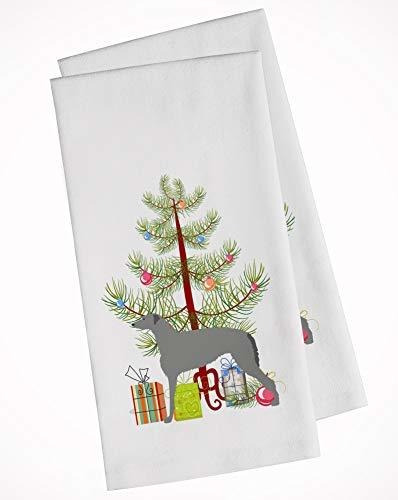 Scottish Deerhound Merry Christmas Tree - Juego De 2 Toallas