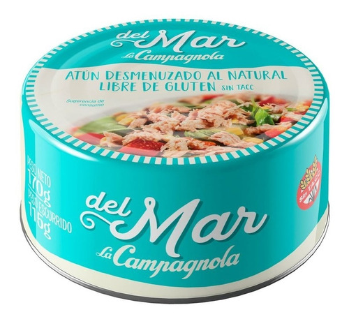 Atun Campagnola Del Mar Desmenuzado Natural 170g Pack 6 Unid