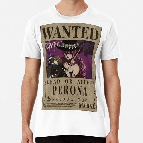 Remera Perona Bounty One Piece Wanted Poster Algodon Premium