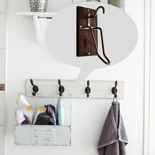 Imagen 5 de 8 de Motocicleta Casco Rack Wall Mount Llavero Organizador Para
