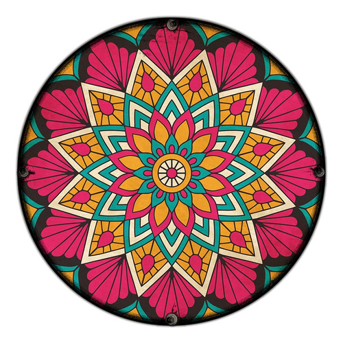 #178 - Cuadro Decorativo Vintage / Mandala No Chapa Cartel