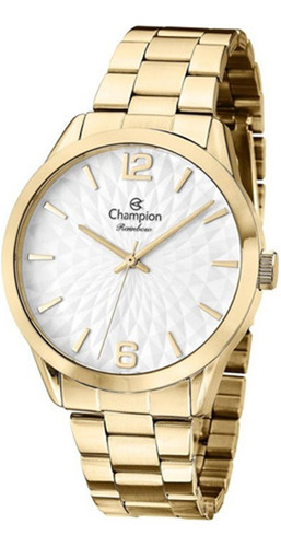 Relógio Champion Feminino Elegance Gold Rosê Cn24708z Cor Do Bisel Rosé Cor Do Fundo Branco