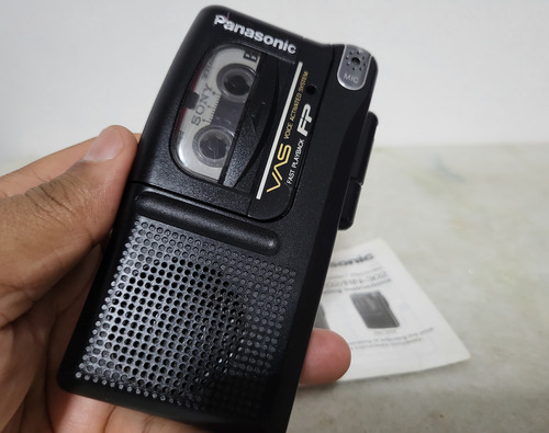 Toca Fitas Mini Cassete Panasonic Tape Gravador Com Manual (Usado)
