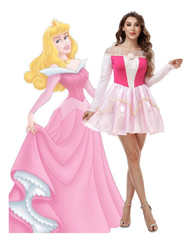 Bella Durmiente Princesa Ailuo Cosplay Dulce Adulto Princesa Vestido Con Corona