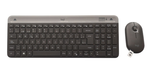 Combo Teclado Y Mouse Inalambrico Logitech Mk470 Slim Con Ñ