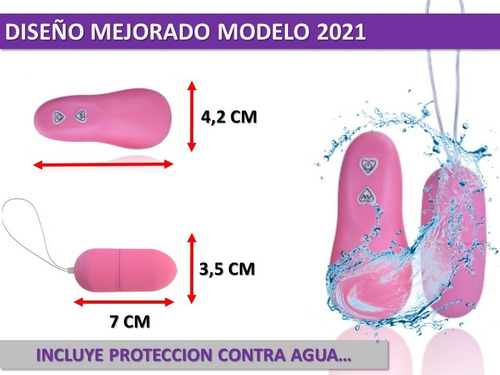 Huevo Vibrador Recargable A Control Clitoris Punto G