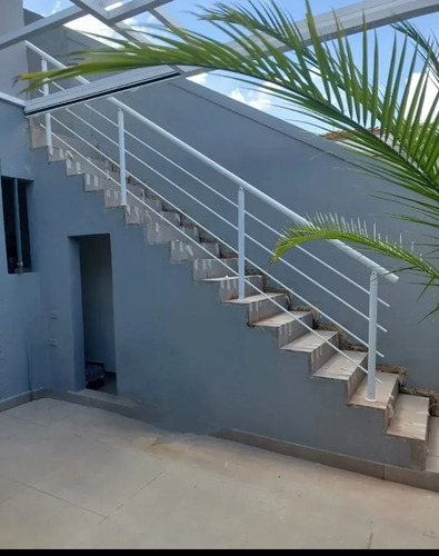 Guarda Corpo De Alumínio Escada 6 Metros Branco