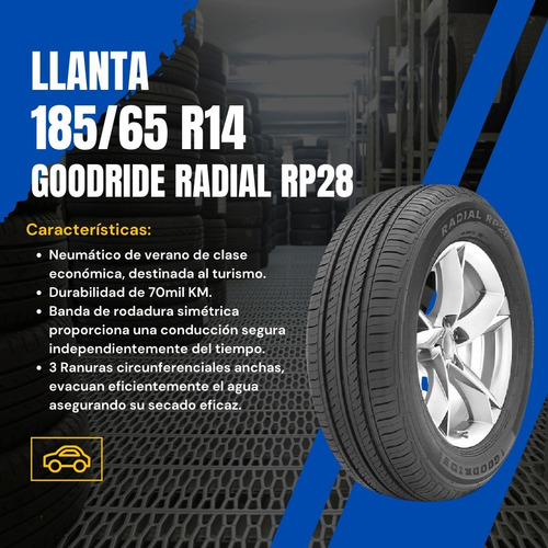 1 Llanta 185/65 R14 Goodride Radial Rp28