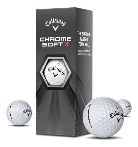 Pelotas Golf Callaway Chrome Soft X (x3) | The Golfer Shop