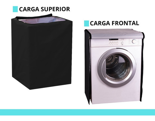 Imagen 7 de 8 de Funda De Lavarropas Carga Frontal Impermeable C/ Cierre