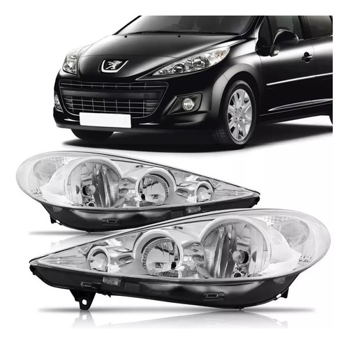 Juego Optica Peugeot 207 Xs/ Xr/ Xt 2008 Al 2016 1.4/ 1.6