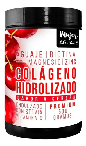 Colágeno Mujer Aguaje 500 G Sabor Cereza