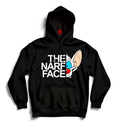 Polera Capucha Personalizada The Narf Face Pinky