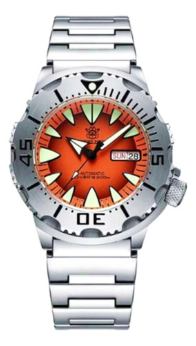 Reloj Steeldive Monster Orange,nh36,diver 200m,seiko,orient