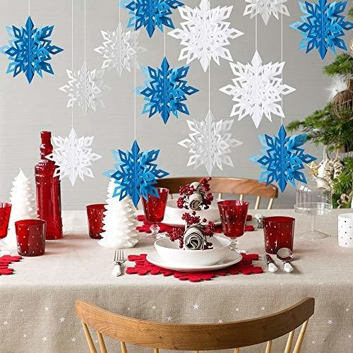 Oka 18pcs Grandes Ornamentos De Copo De Nieve Y1vdw