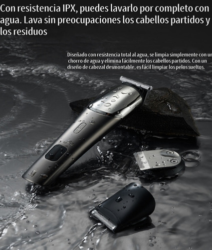 cortadora de cabello, afeitadora de nariz, orejas y cejas con cuchillas cerámicas afiladas, carga USB rápida, pantalla LED digital y diseño impermeable, Kit multifuncional 11 en 1
