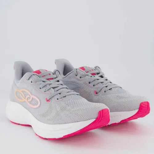 Tênis Olympikus Swift 5 Feminino Cinza E Rosa | Parcelamento sem juros